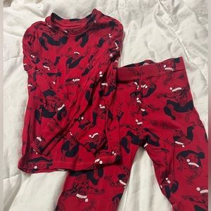 Boys Spider-man Christmas Pajama Set- size 12